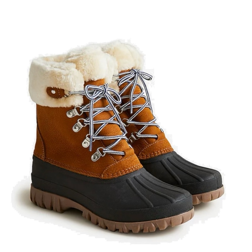 EUC j. Crew women’s winter Sherpa boots size 10